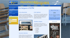 Desktop Screenshot of ecpmlangues.u-strasbg.fr