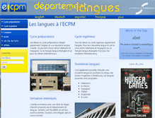 Tablet Screenshot of ecpmlangues.u-strasbg.fr