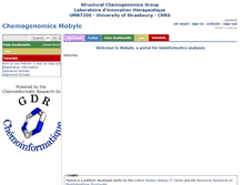 Tablet Screenshot of cheminfo.u-strasbg.fr
