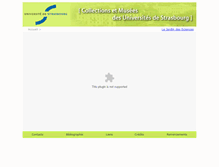 Tablet Screenshot of collections.u-strasbg.fr