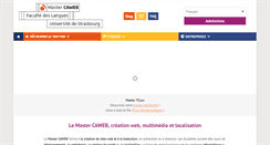 Desktop Screenshot of mastercaweb.u-strasbg.fr