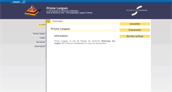 Desktop Screenshot of prismelangues.u-strasbg.fr