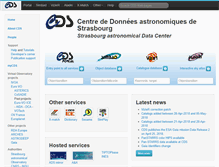 Tablet Screenshot of cdswww.u-strasbg.fr